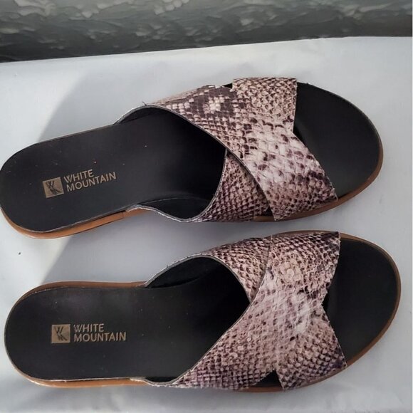 White Mountain Black Venice Sandals - Picture 3 of 6